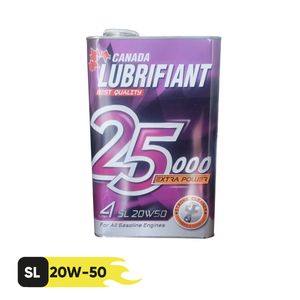روغن موتور لوبریفنت کانادا مدل 25000 20w50sl حجم 4 لیتر